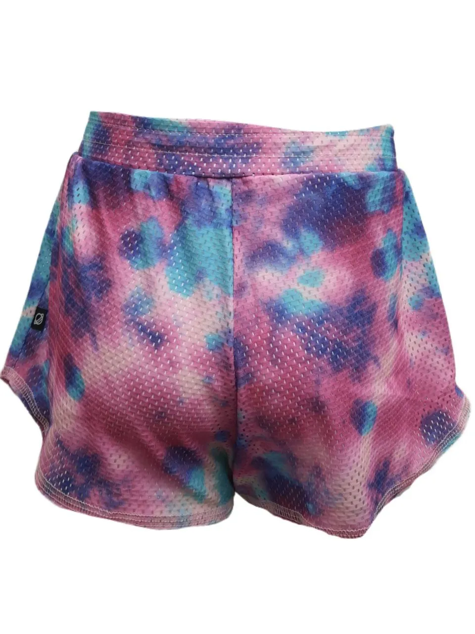 TEREZ Girl's Pink Colorful Tie Dye Shorts #333018031 NWT