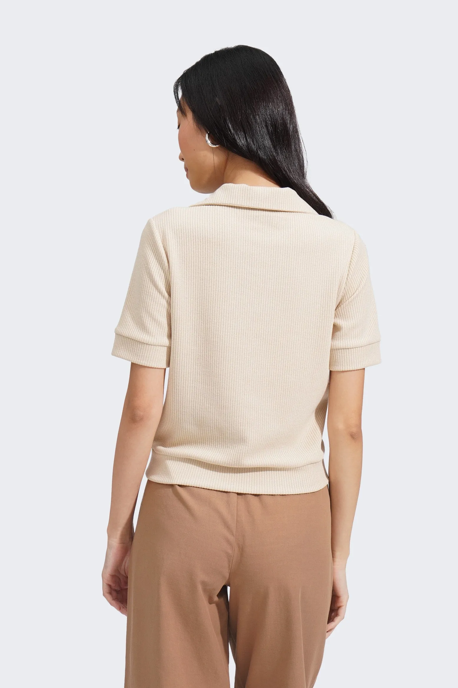 Textured Collared Tee