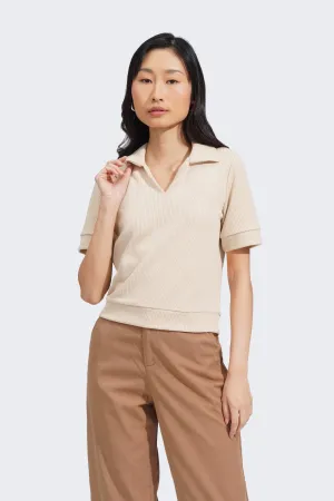 Textured Collared Tee