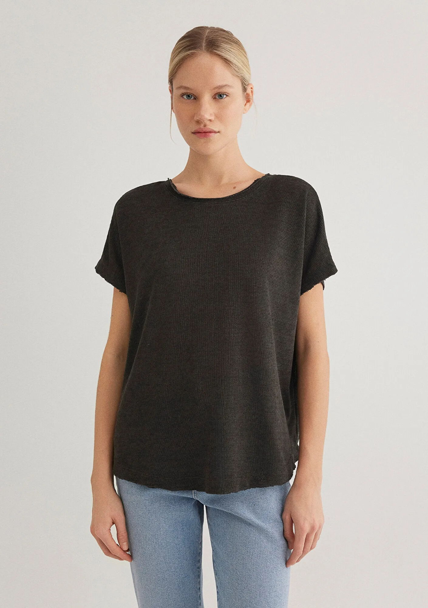 Textured Grey T-Shirt