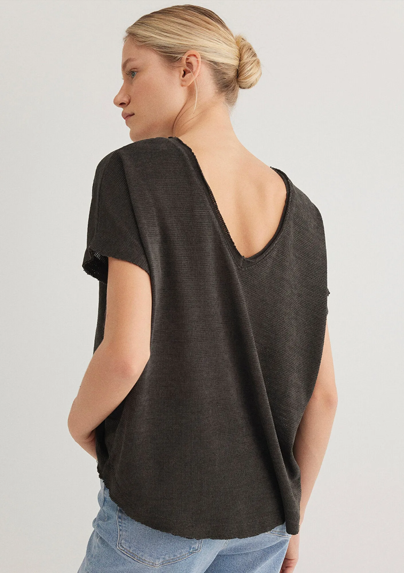 Textured Grey T-Shirt