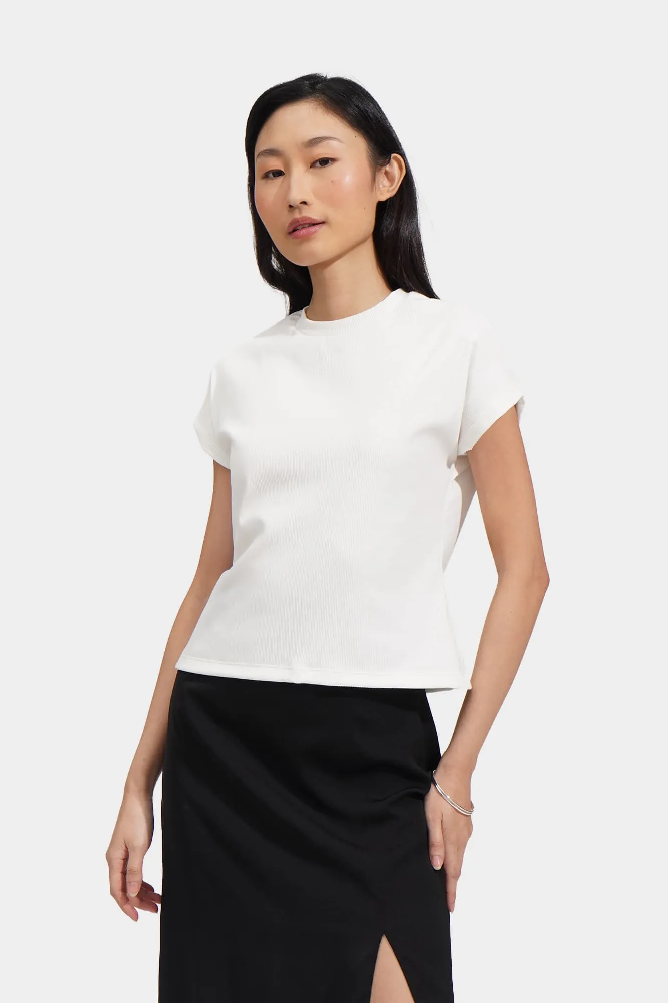 Textured Knit Tee