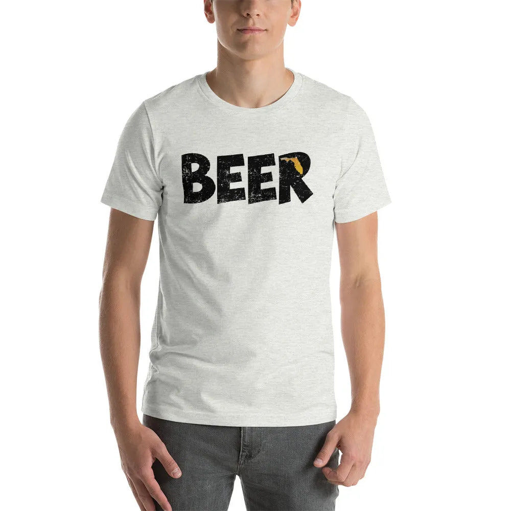 Textured Print Florida Beer Short-Sleeve Unisex T-Shirt (7 Colors)