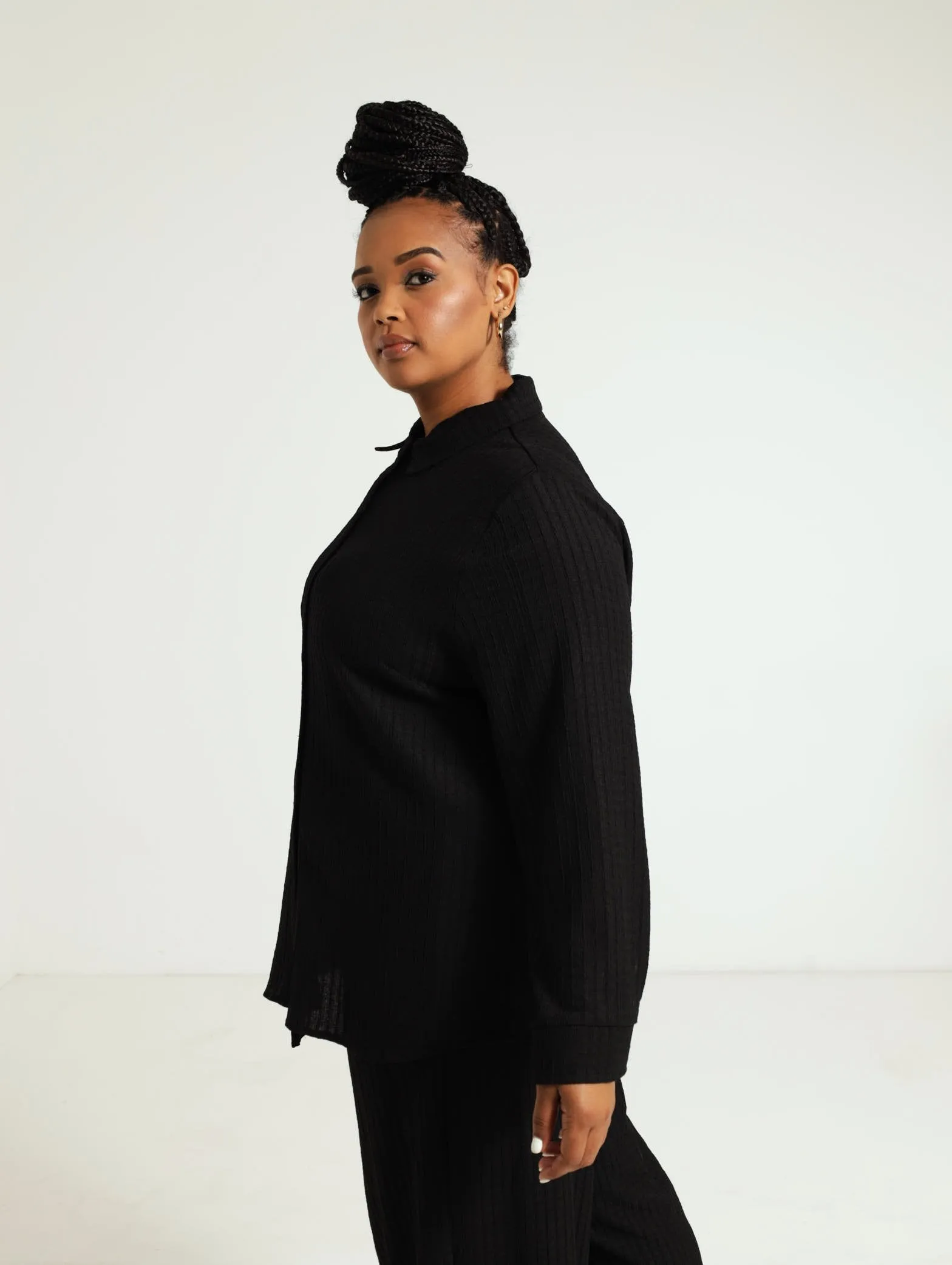 Textured Shirt - Black
