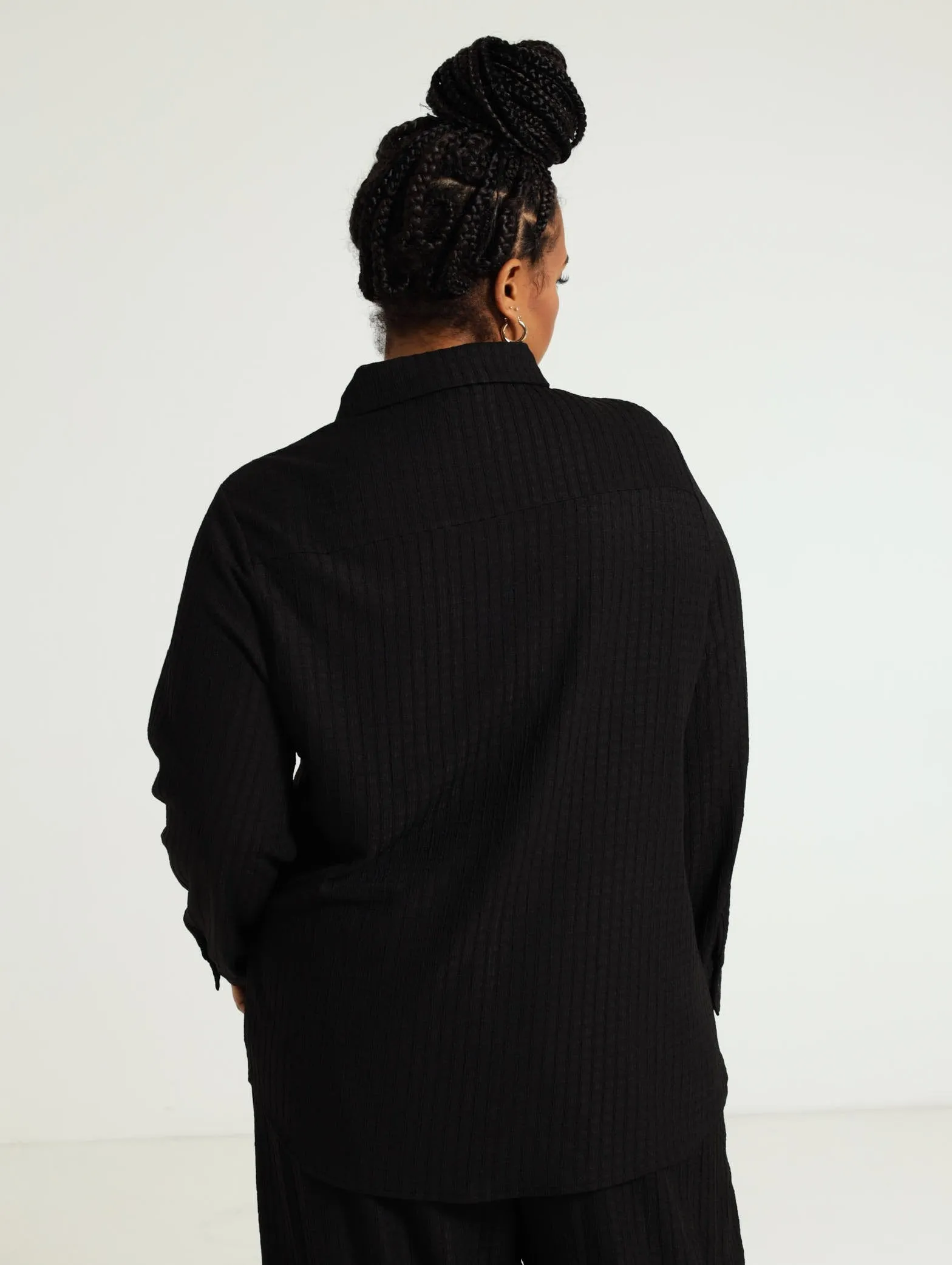 Textured Shirt - Black