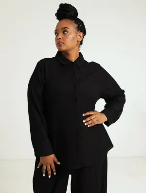 Textured Shirt - Black