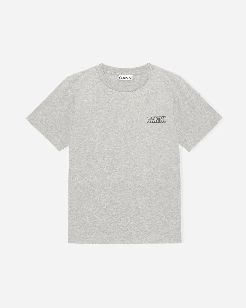 Thin Software O-neck Jersey - Paloma Melange