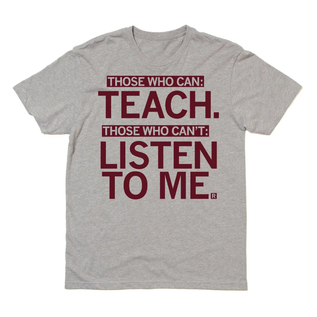Those Who Can Teach