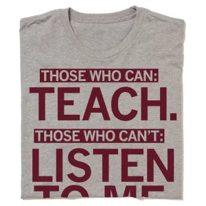 Those Who Can Teach