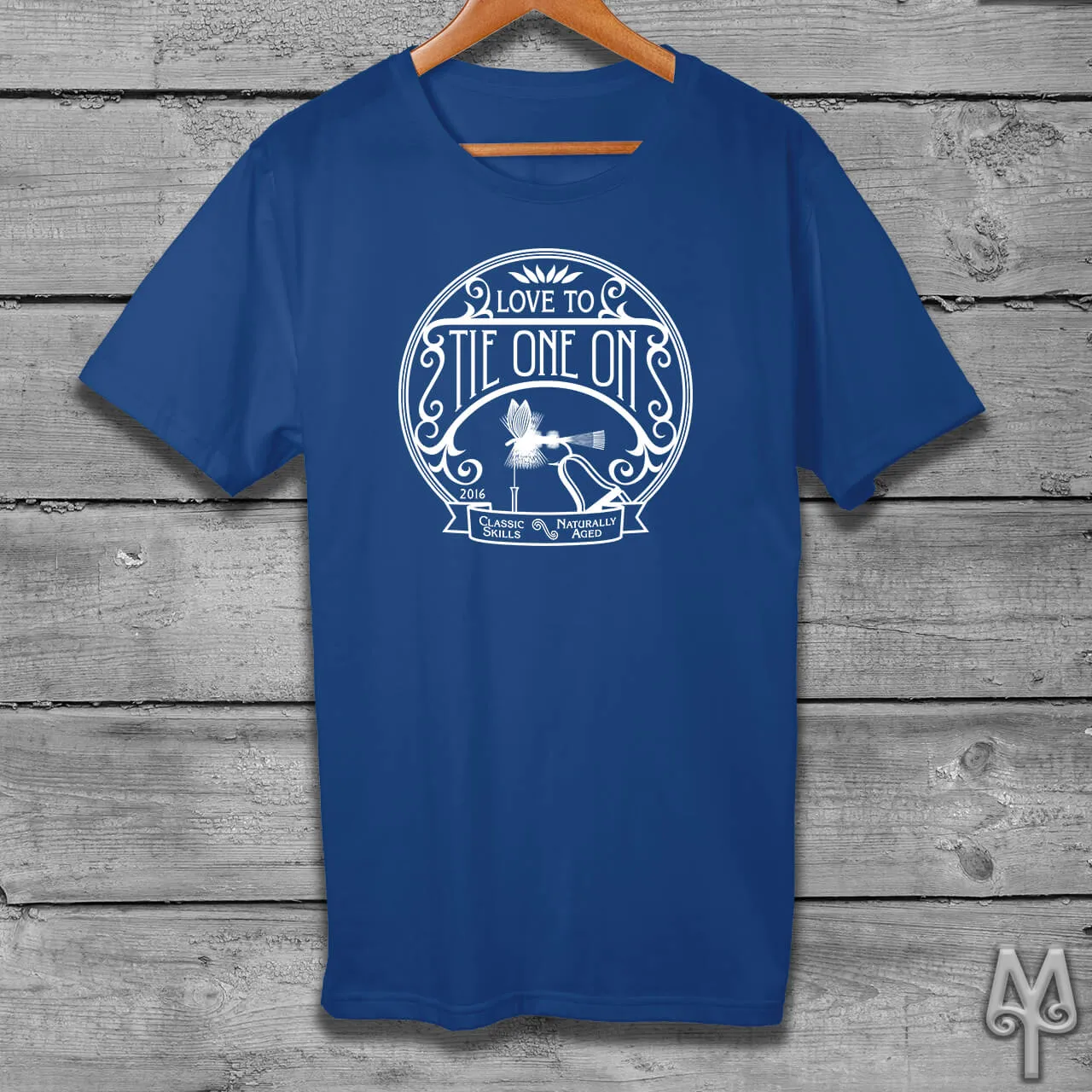 Tie One On, white logo t-shirt