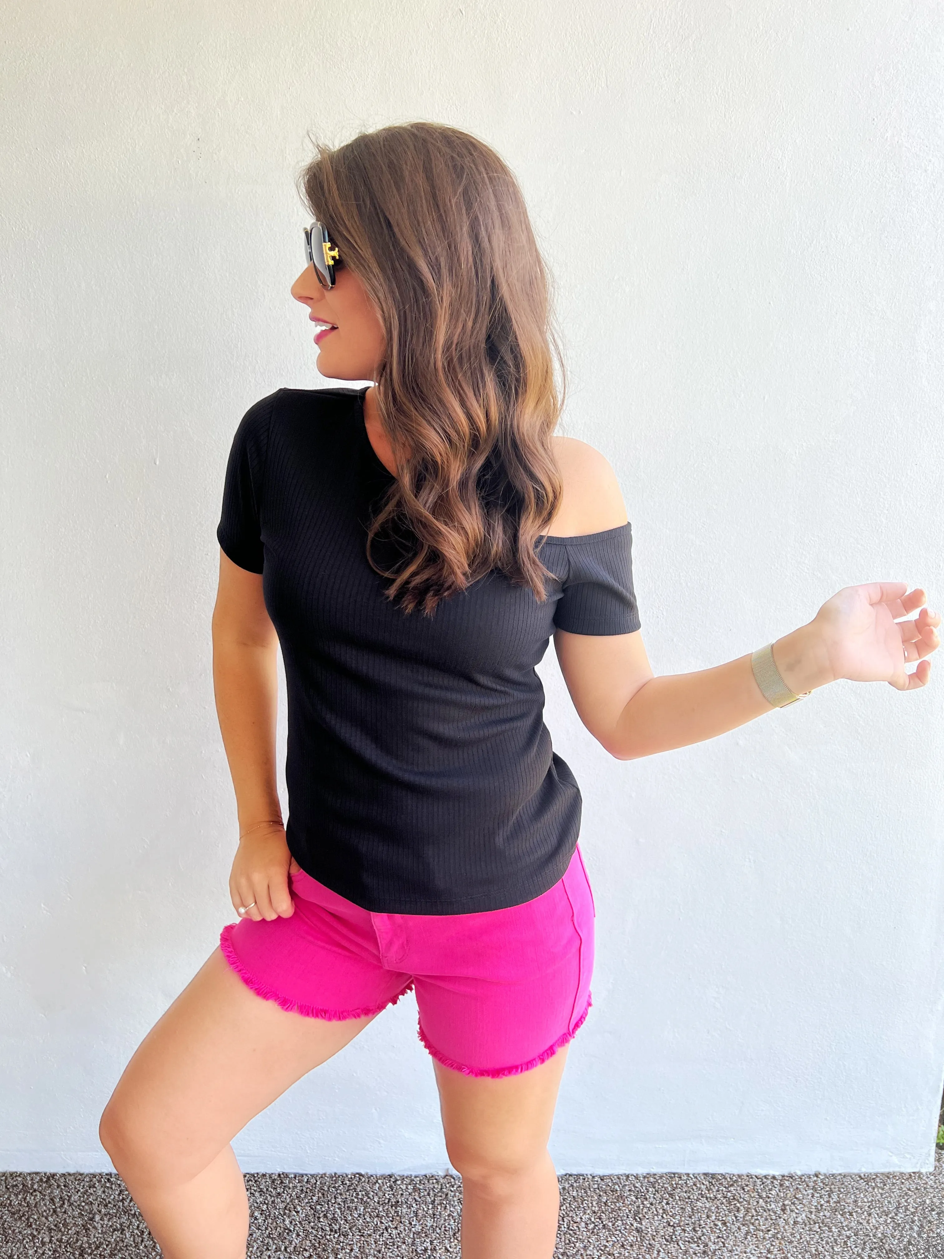 Tiffany Mid Rise Cut Off Shorts by Judy Blue
