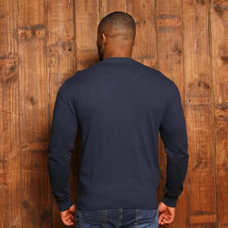 Timeless Kingsley Heath Cashmere-Blend Crew Pullover - Midnight