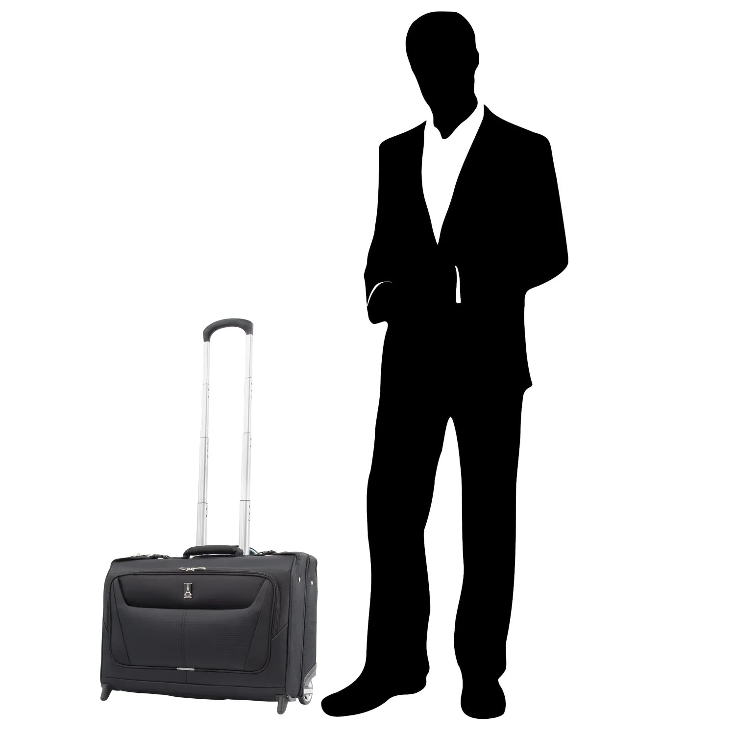 Travelpro Maxlite 5 Softside Lightweight Carry-On Upright 2 Wheel Rolling Garment Bag, Men and Women Black One Size U8