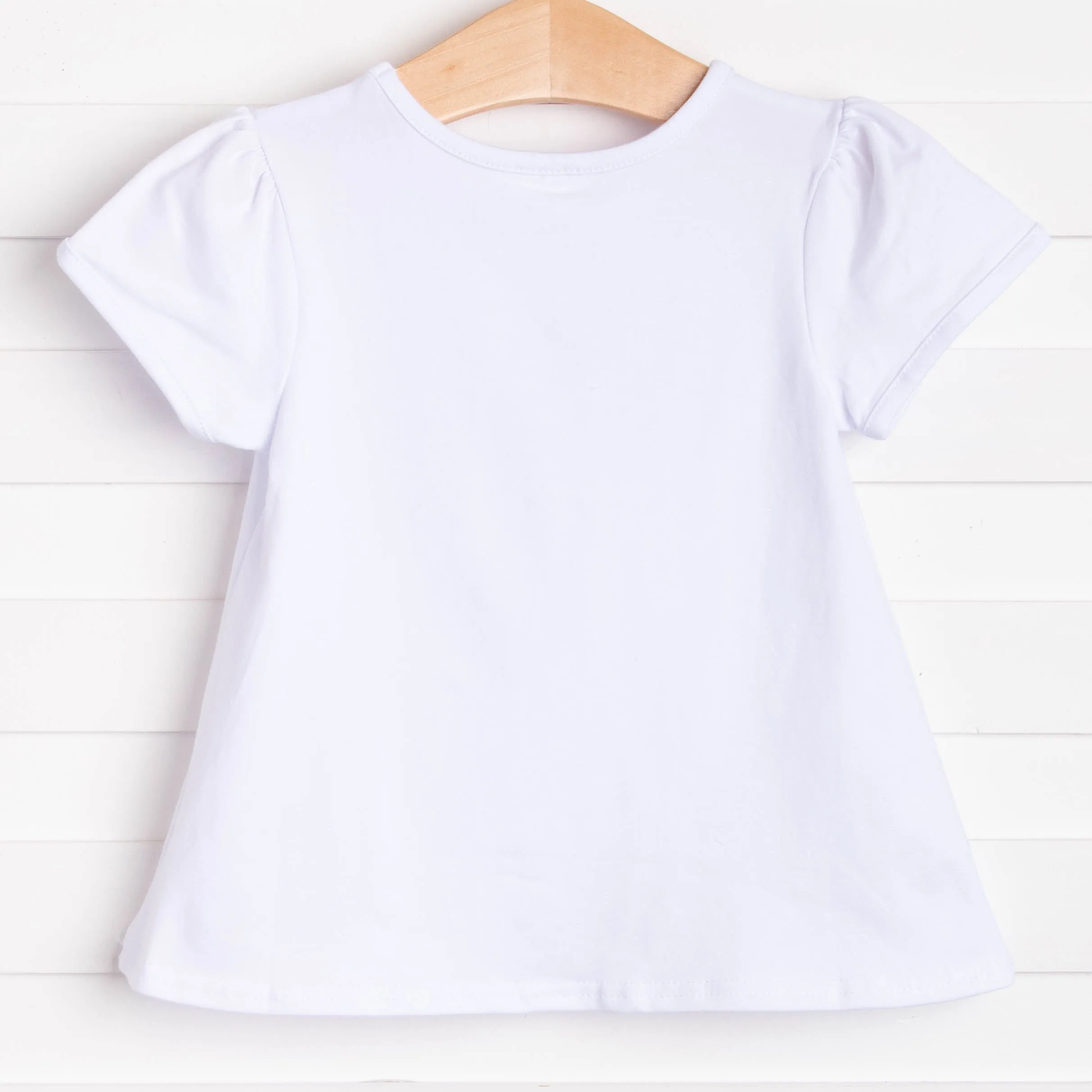 Triple Treat Applique Shirt, White