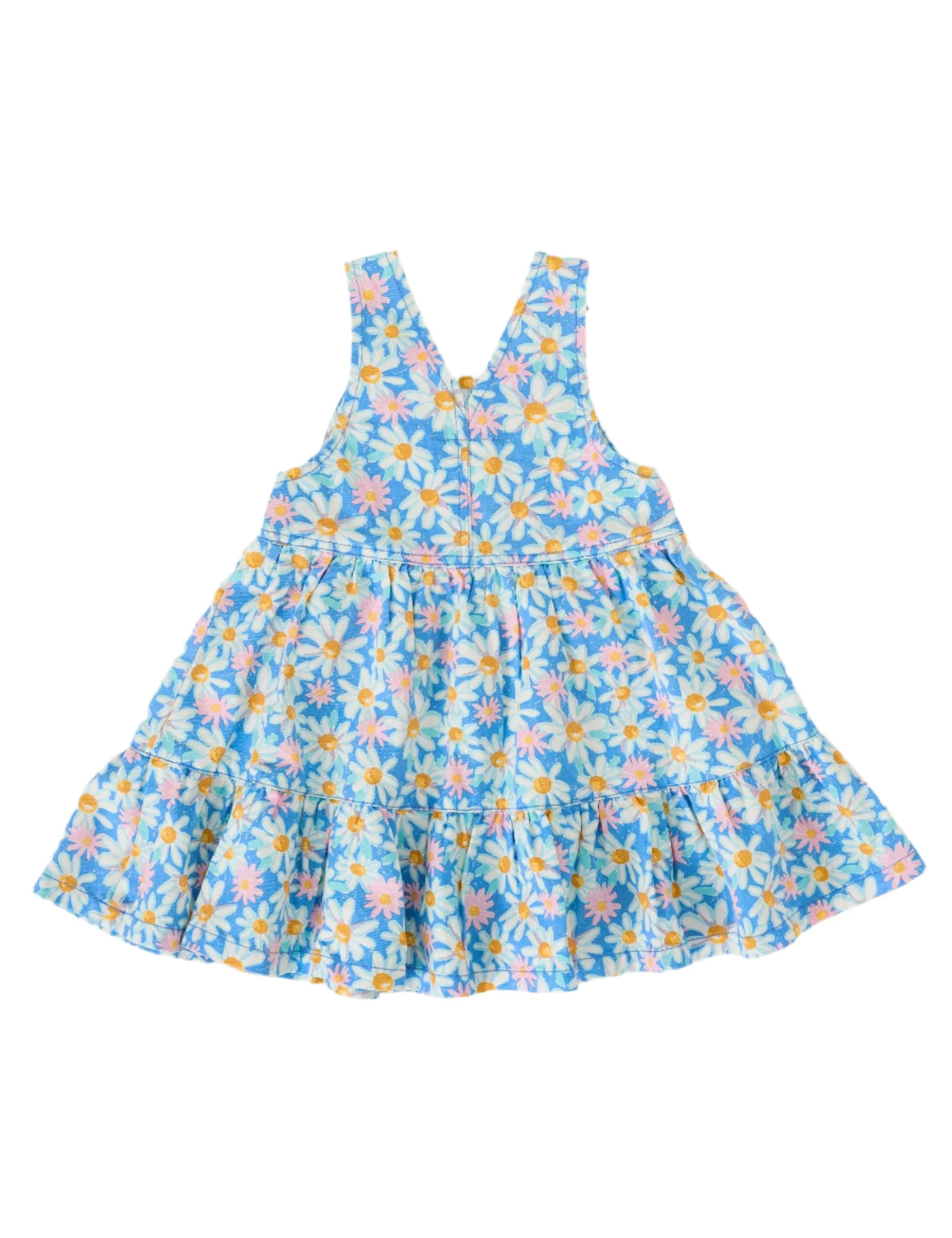 TULLY TIERED PINAFORE DRESS SEASIDE DAISY | Goldie   Ace