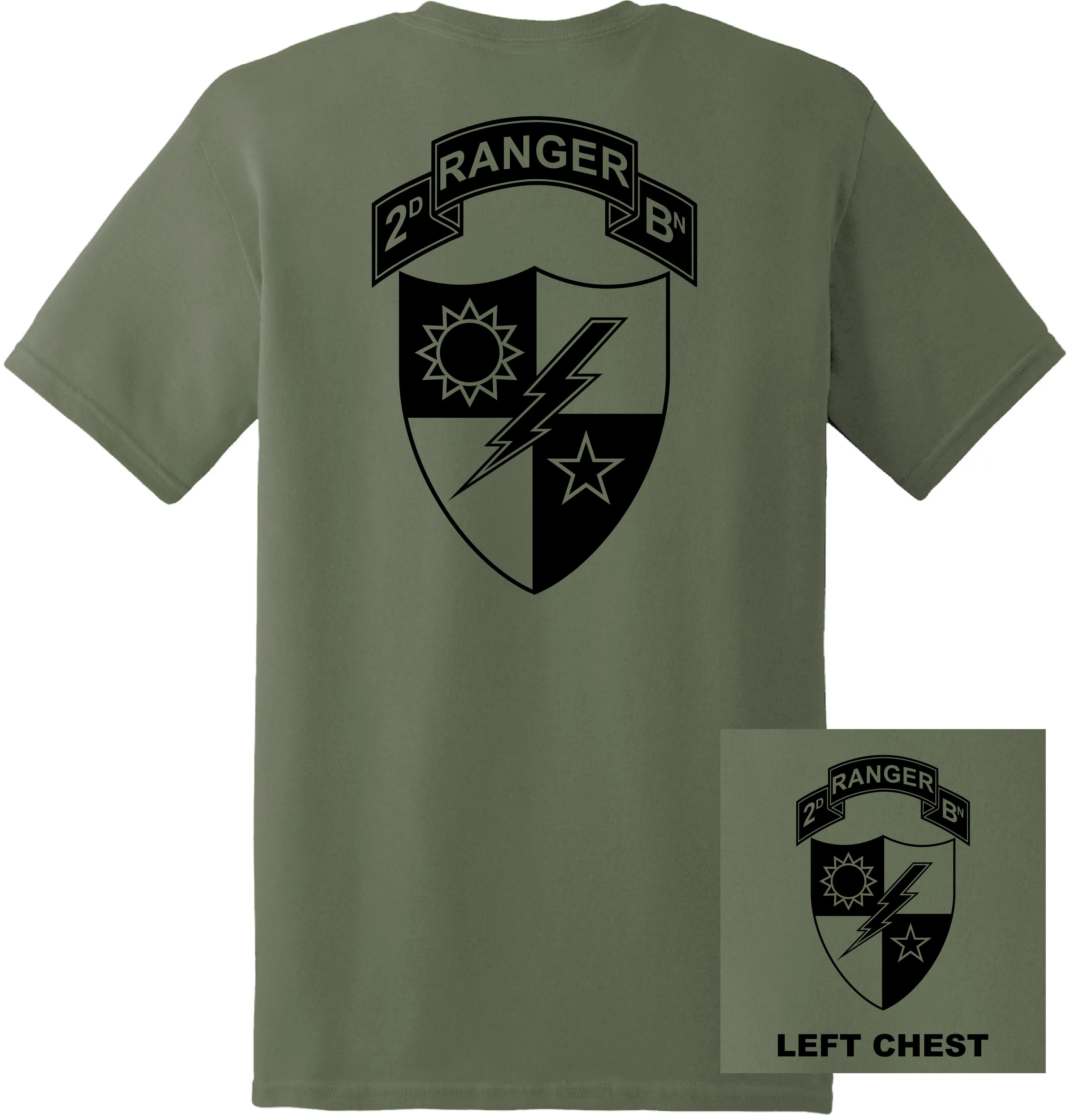 US Army - 2nd Ranger Battalion T-Shirt