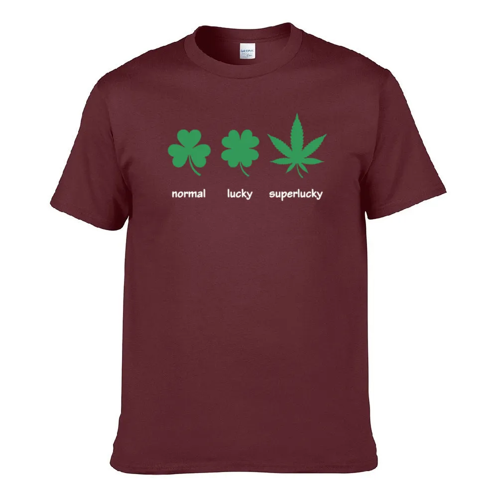 UT NORMAL LUCKY SUPERLUCKY Premium Slogan T-Shirt