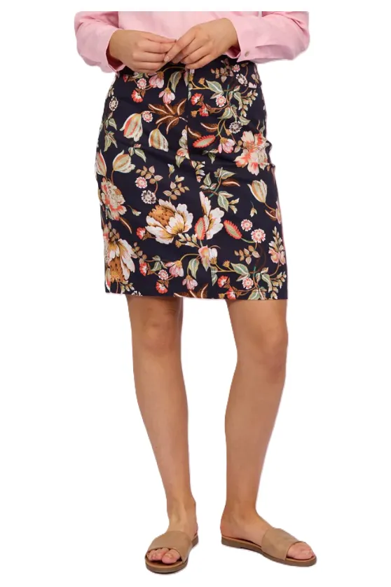 VASSALLI PRINTED LIGHTWEIGHT SKIRT - FREYA