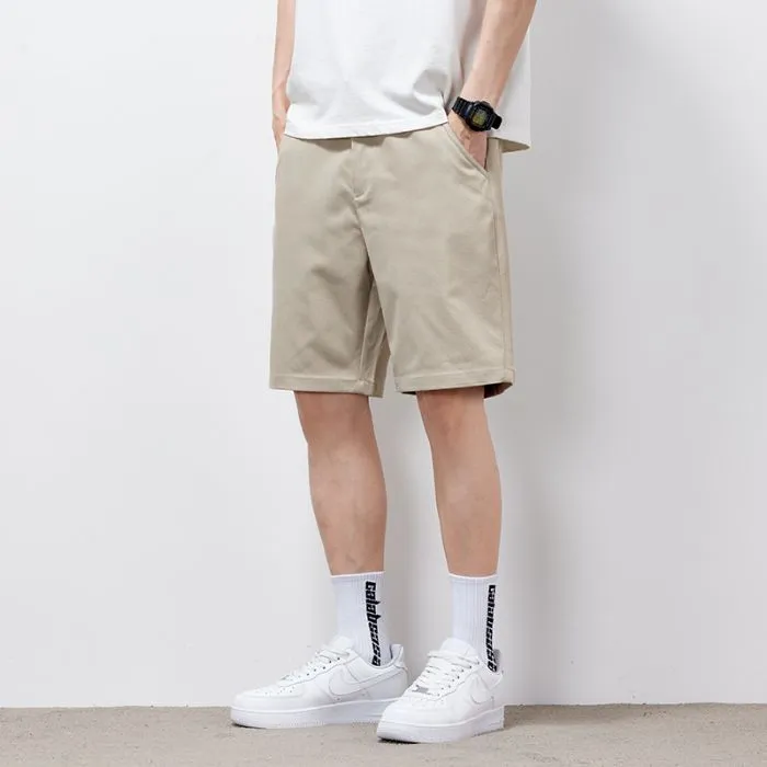 Versatile and Casual Solid Color Chino Shorts for Any Occasion