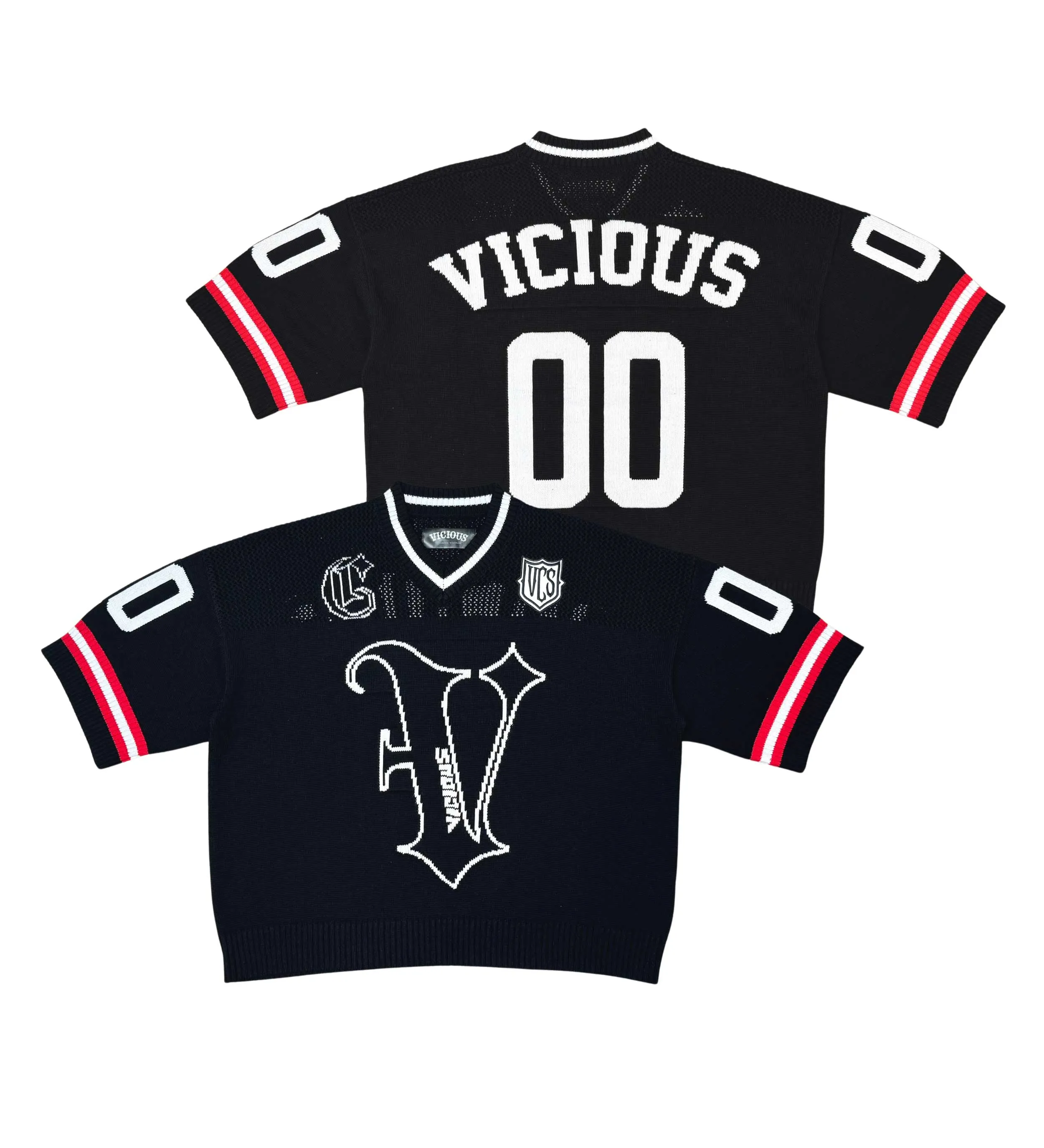 Vicious crop jersey sweater