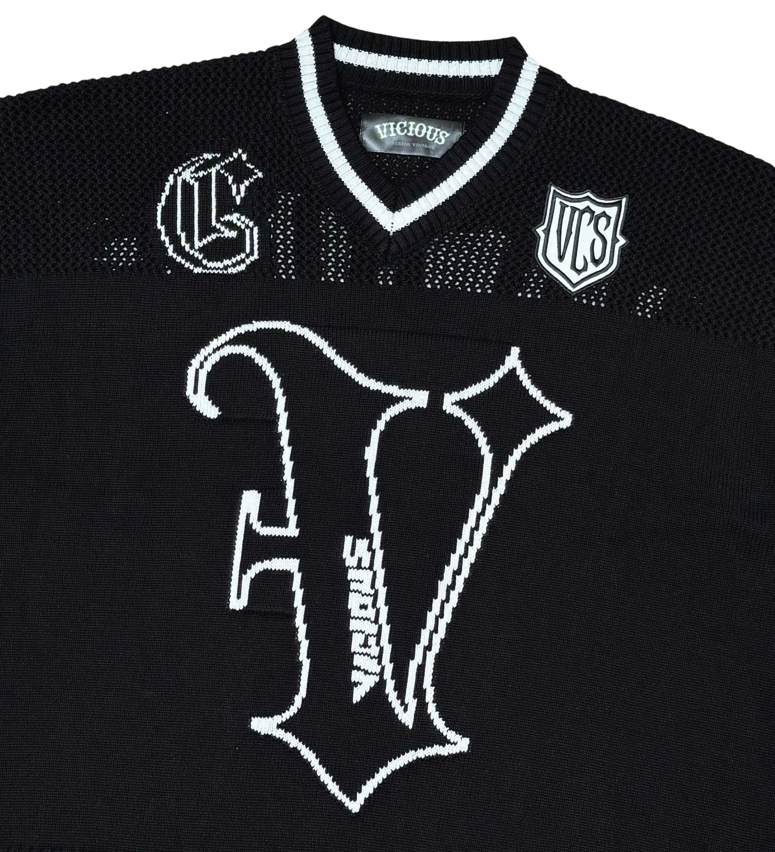 Vicious crop jersey sweater