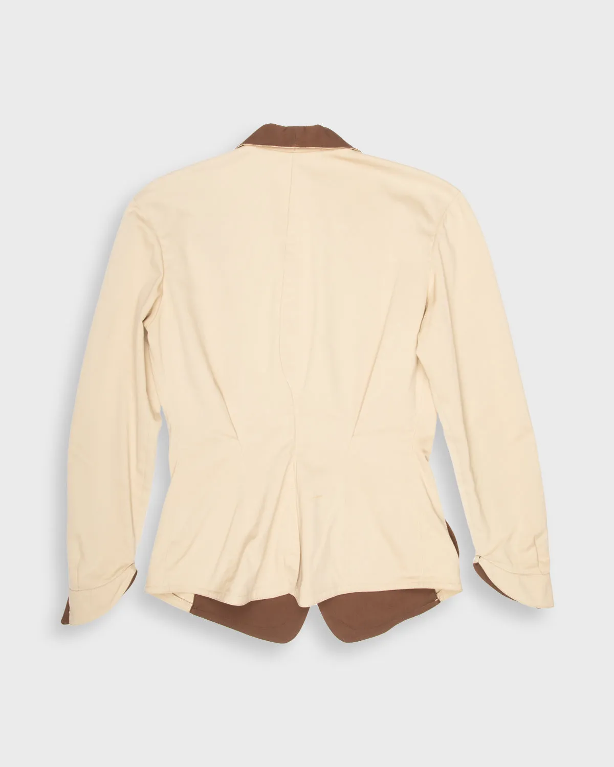 Vintage '80s Mugler beige blazer