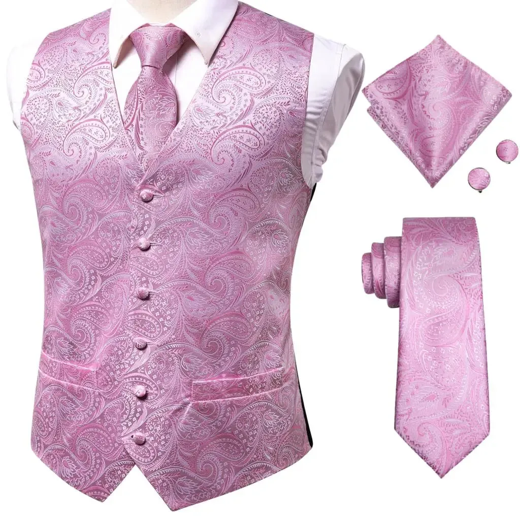 Vintage Brown Paisley Formal Vest
