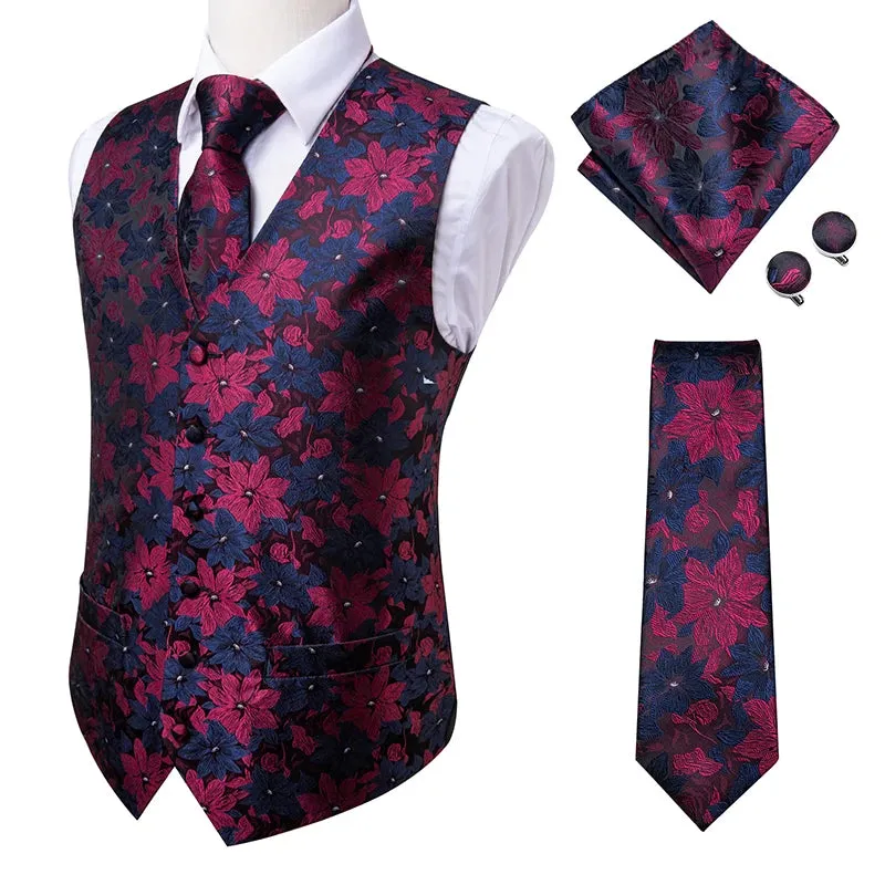 Vintage Brown Paisley Formal Vest