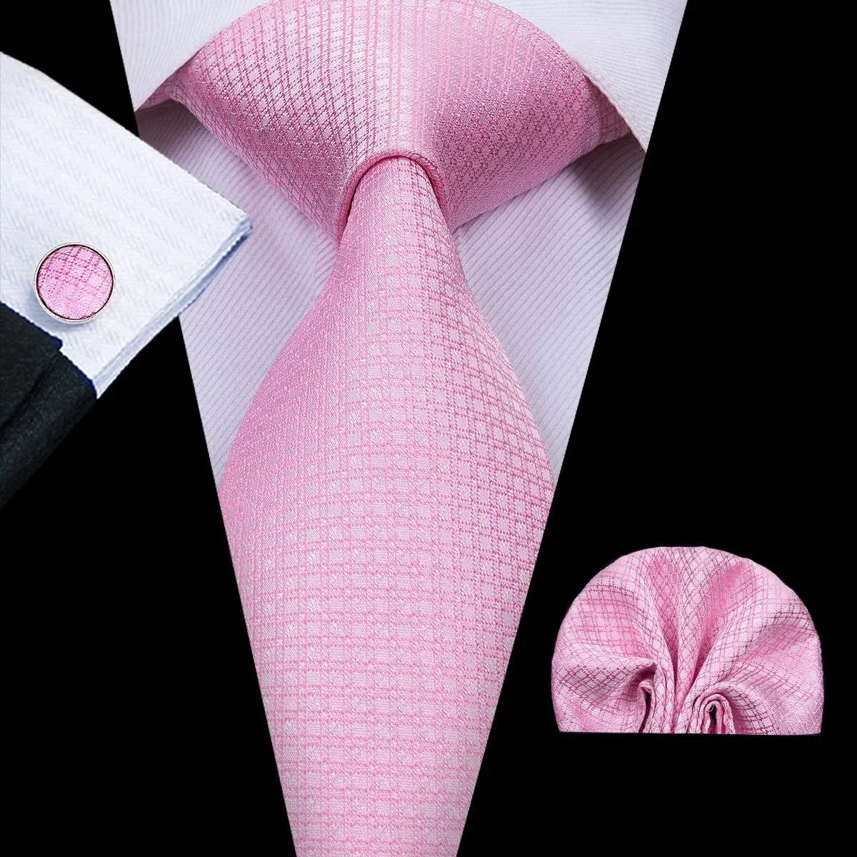Vintage Floral Silk Tie Set for Men