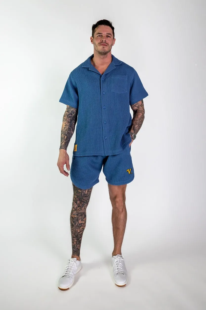 Waffle Resort Shorts (Blue)