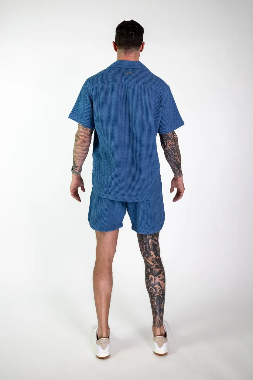 Waffle Resort Shorts (Blue)