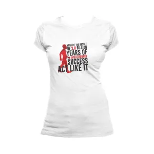 Weird Science Evolutionary Success Official Women's T-shirt (White)