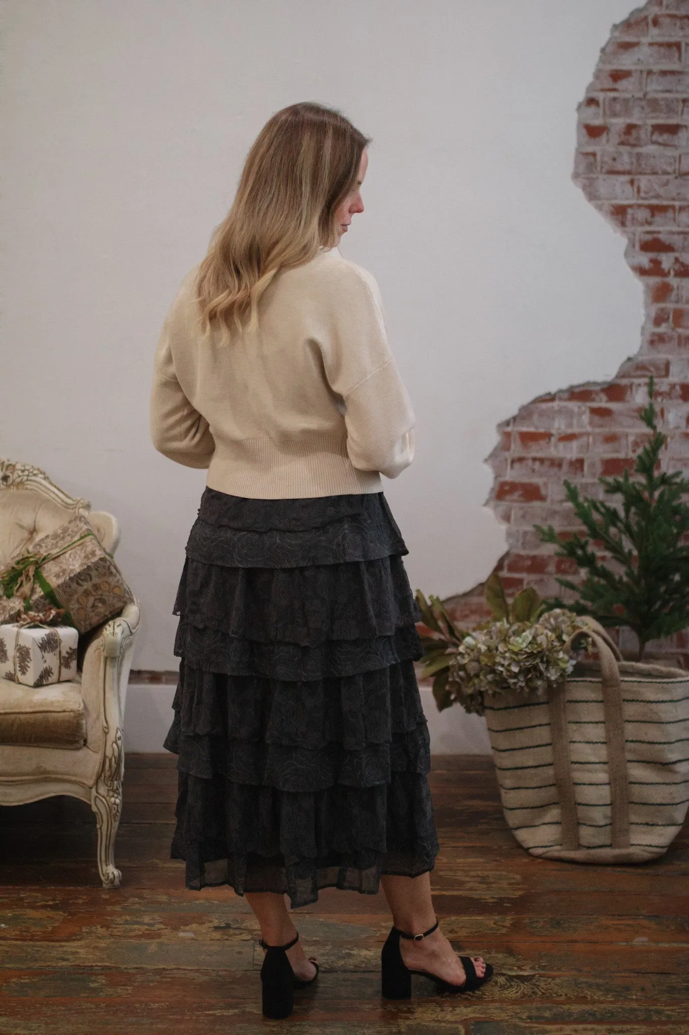 Whitney Lace Midi Skirt