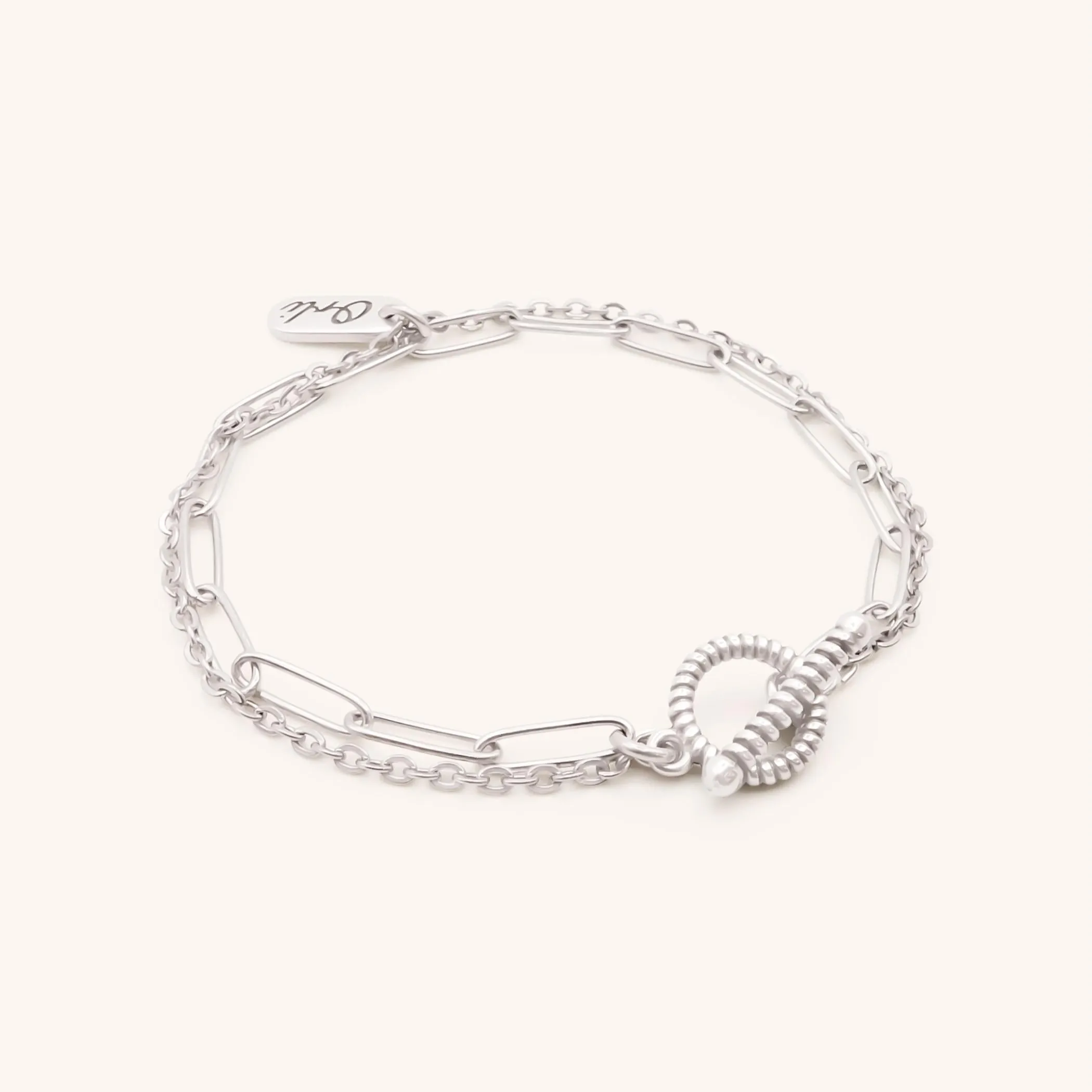 Willow T-Bar Bracelet, Silver