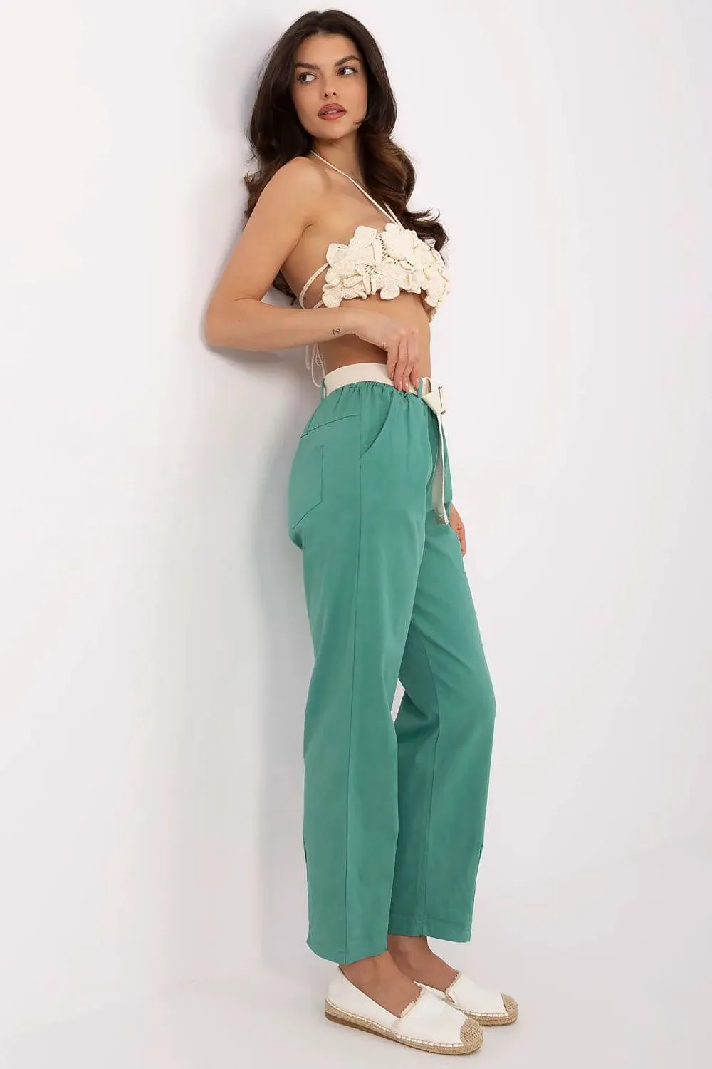 Women trousers model 209214 Italy Moda