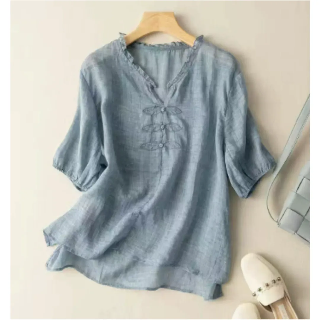 Women's Casual Button Down Blouse | Vintage