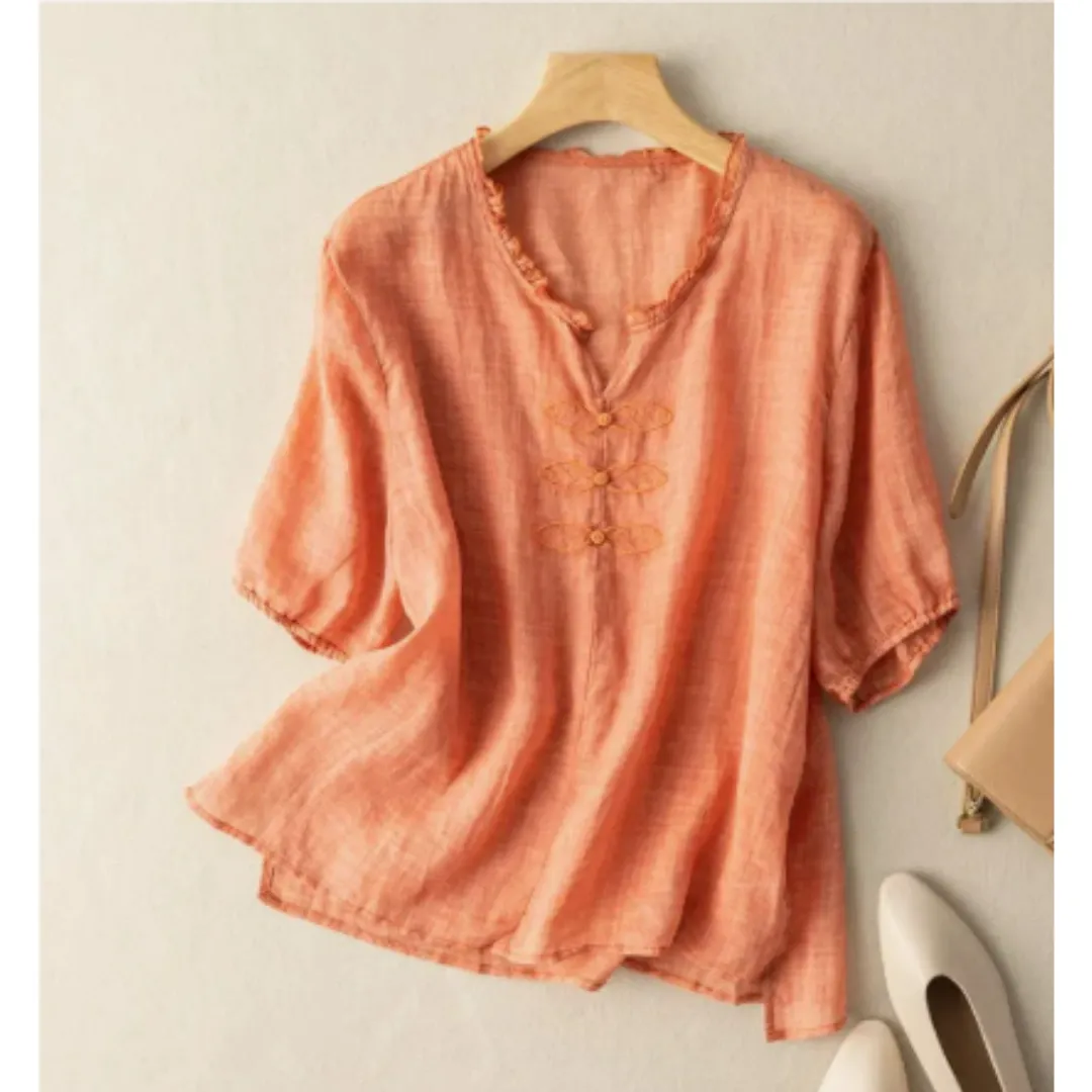 Women's Casual Button Down Blouse | Vintage