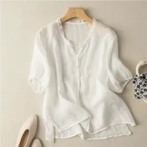 Women's Casual Button Down Blouse | Vintage