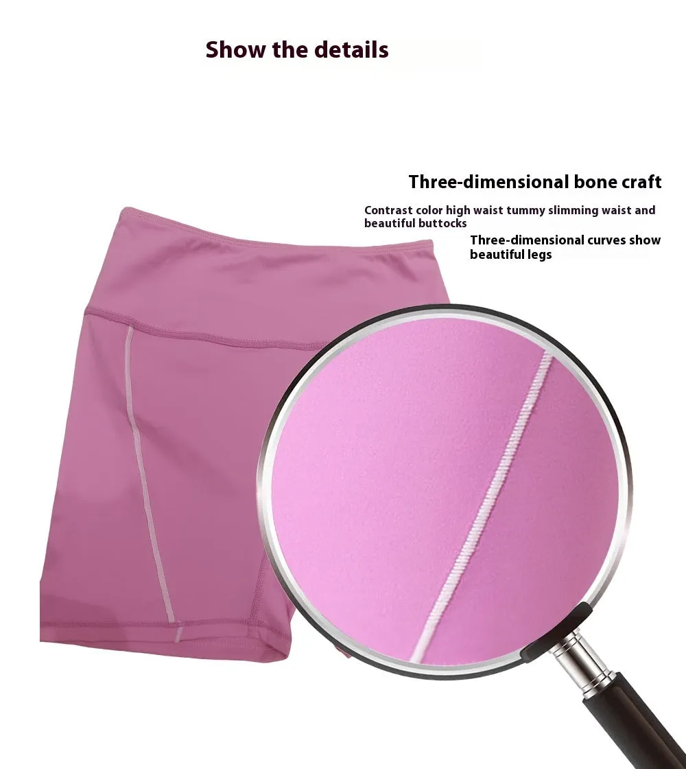 Women's Peach Hip Raise Three-point Fitness Pants