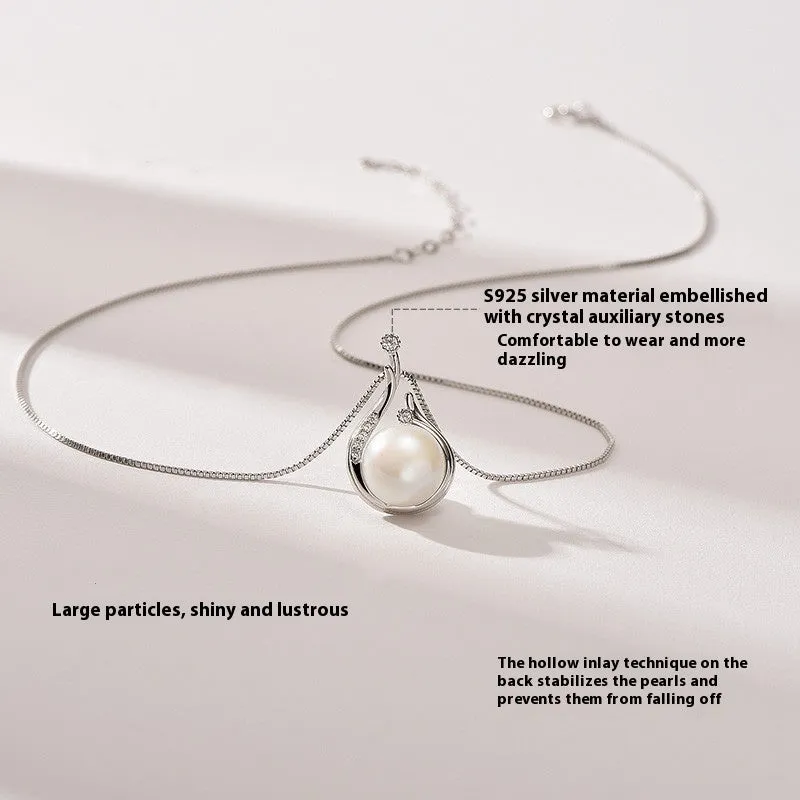 Women's S925 Silver Pearl Necklace