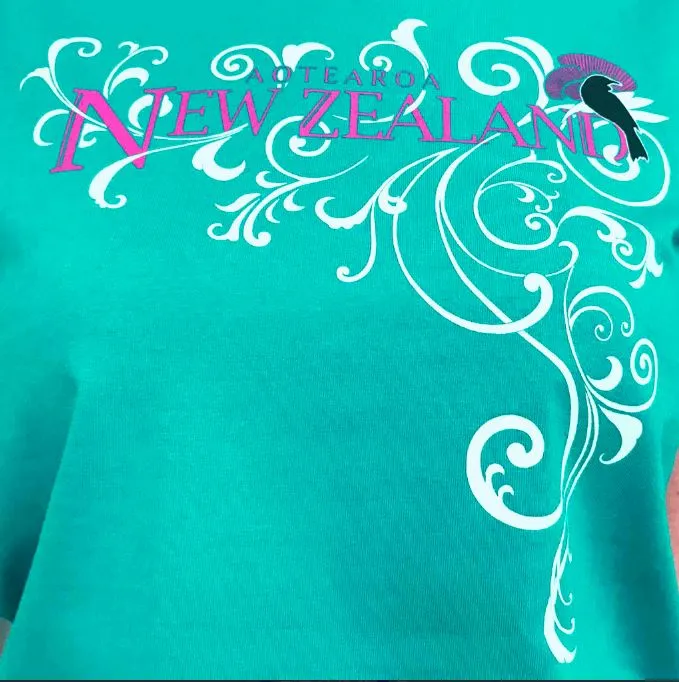Womens T - Jade Green - Filigree Tui