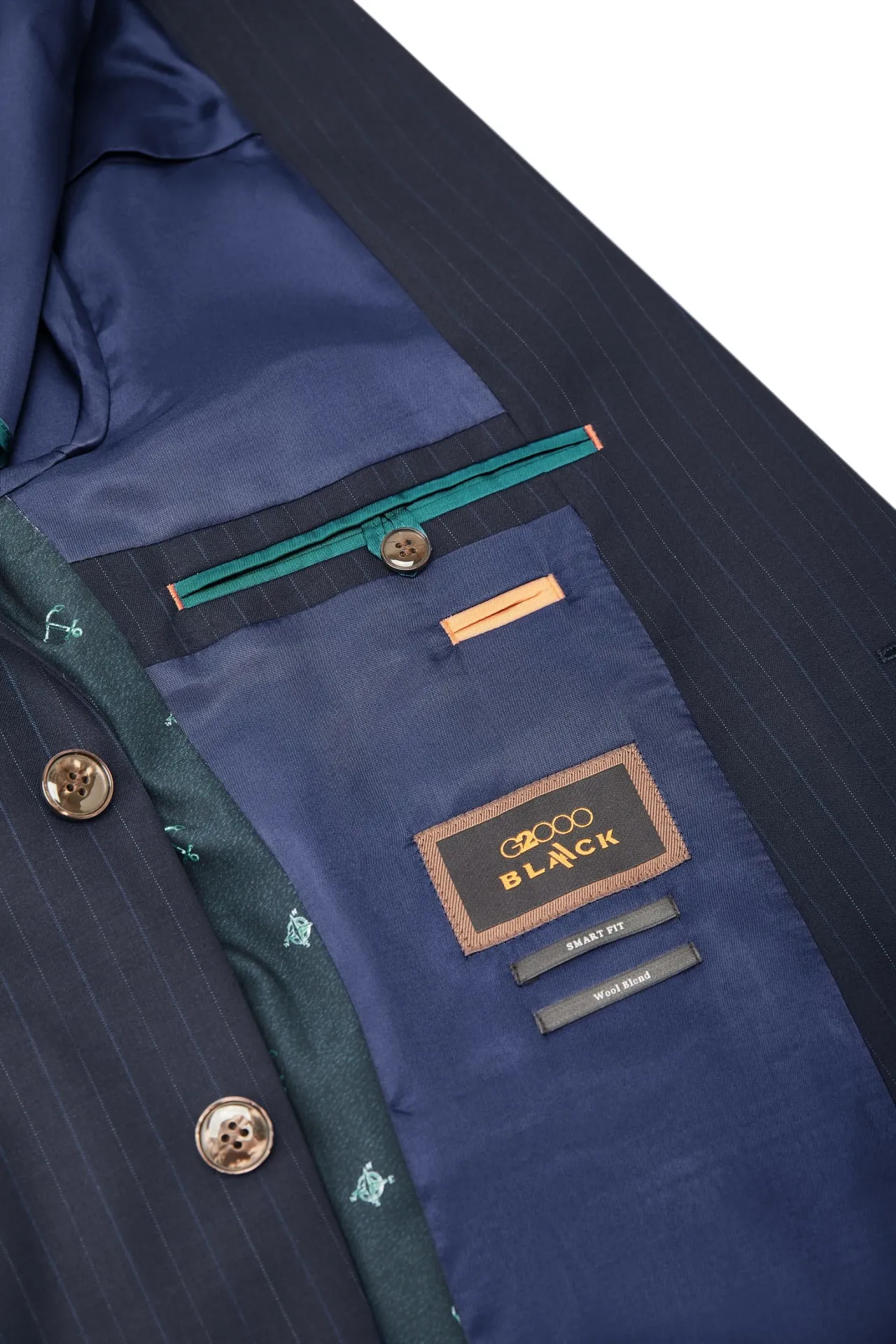 Wool Blend Smart Fit Stripe Suit Blazer