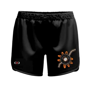 Worrigee Curved Hem SlimFit HP Shorts Girls/Ladies Pro Black
