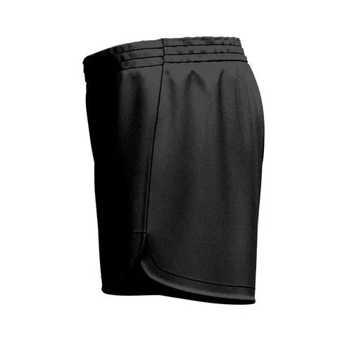 Worrigee Curved Hem SlimFit HP Shorts Girls/Ladies Pro Black