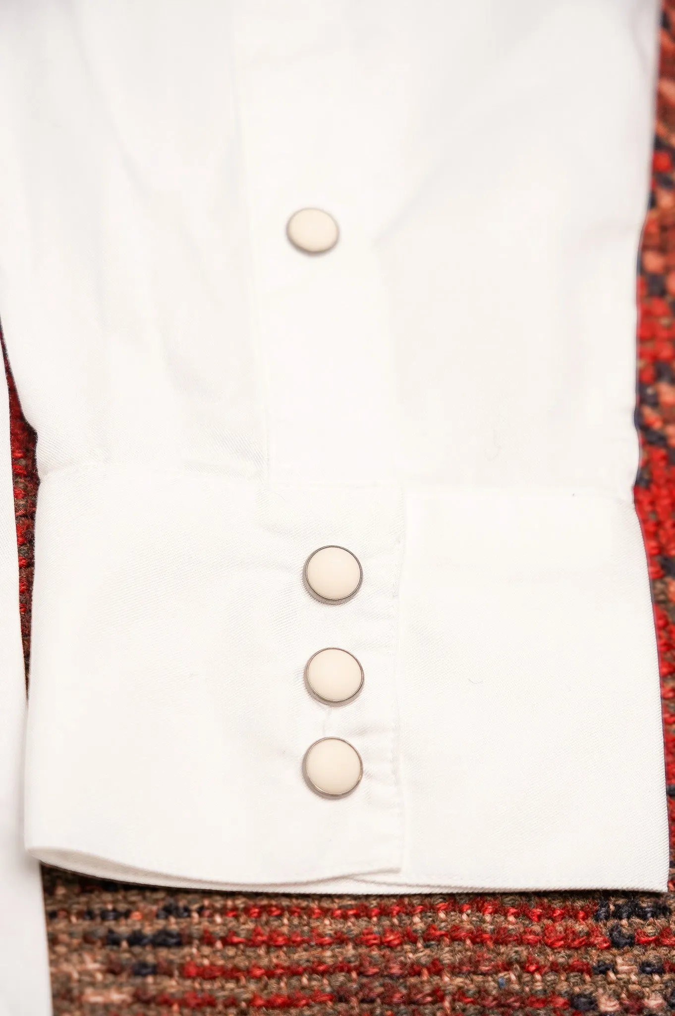 Wythe Tencel Gabardine Pearlsnap Shirt - Natural