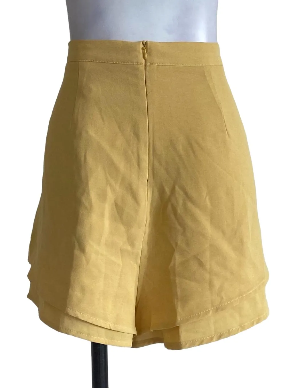 Yellow Box Pleated Shorts